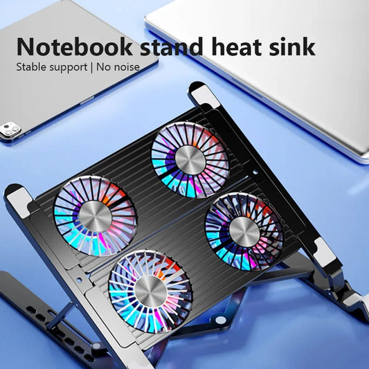 ❄️ Soporte Cooling 4X | Ajustable + Ventilación Potente
